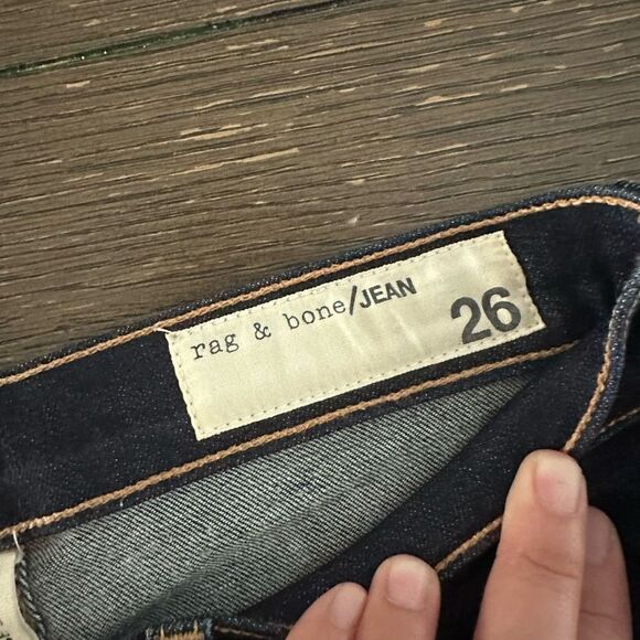 Rag & Bone High Rise Skinny Jeans in Dark Washed Indigo “Heritage” size 26 - Picture 5 of 9